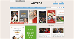 Desktop Screenshot of editionsartege.fr
