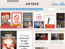 Tablet Screenshot of editionsartege.fr